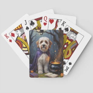 Jeu De Cartes Bernedoodle Chien Whimsical Halloween Peinture
