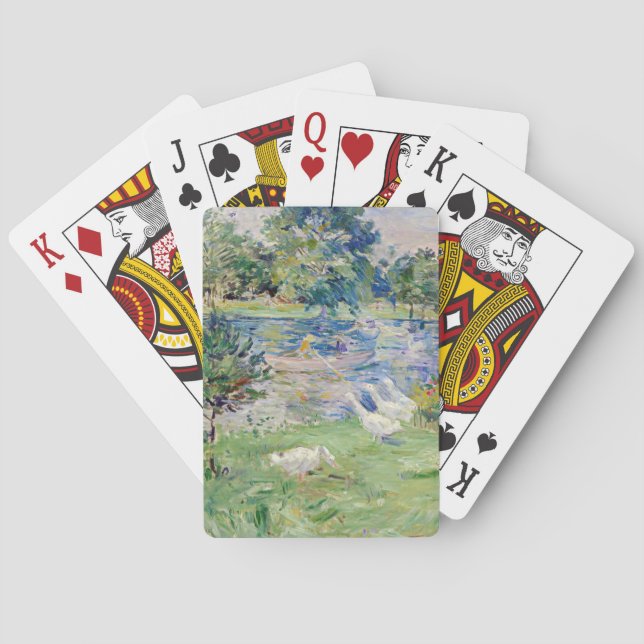 Jeu De Cartes Berthe Morisot - Fille en bateau avec oie (dos)