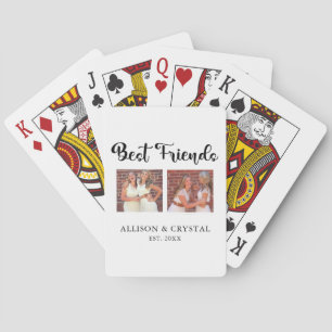 Jeu De Cartes Best Friends Calligraphy 2 Photo Collage BFF's