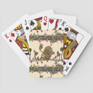 Jeu De Cartes BESTIAIRE MÉDIÉVAL FAIRE MUSIQUE Lion violoniste, 