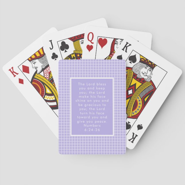 Jeu De Cartes Bible chrétienne Verse Art (dos)