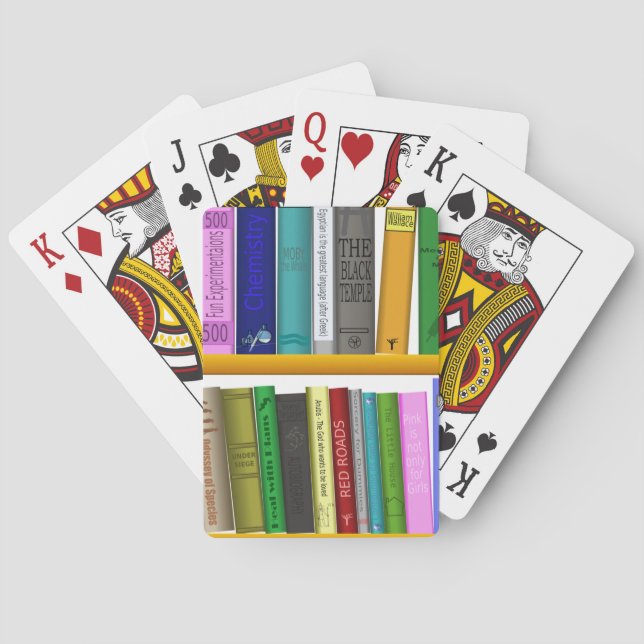 Jeu De Cartes bibliothèque bibliothèque bibliothèque lecture (dos)