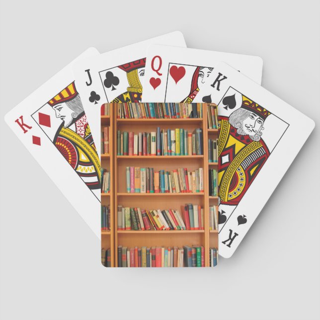 Jeu De Cartes Bibliothèque Livres Librairie Vêtements de livres  (dos)