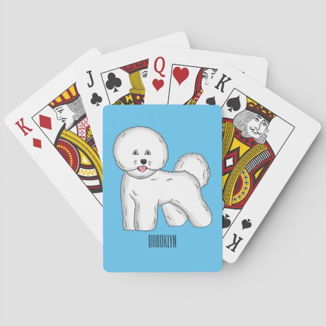 Jeu De Cartes Bichon frise dog dessin animé (dos)