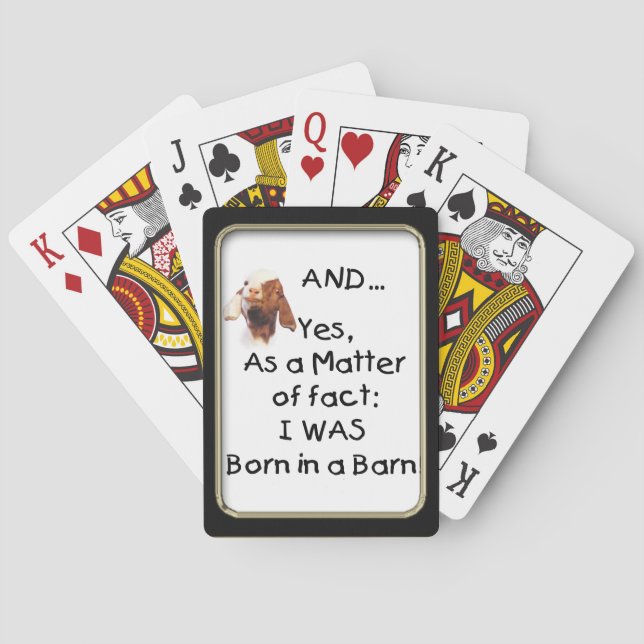 Jeu De Cartes Bicycle® de chèvre amusant (dos)