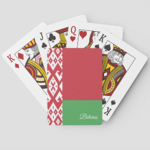 Jeu De Cartes Biélorussie Jeu Drapeau, Biélorussie Jouer Cartes