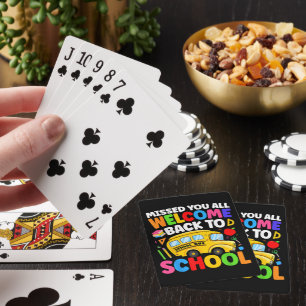 Jeu De Cartes Bienvenue à bord pour le chauffeur de bus scolaire
