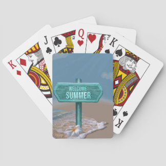 Jeu De Cartes Bienvenue dessin vectoriel d'été