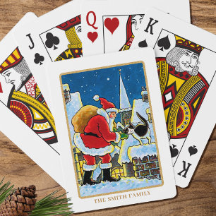 Jeu De Cartes Bienvenue Père Noël Chat Noël Personnalisé