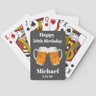 Jeu De Cartes Bière Cheers Cadeau 50e anniversaire