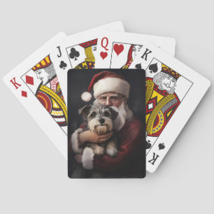 Jeu De Cartes Biewer Terrier Avec Noël Festif Du Père Noël