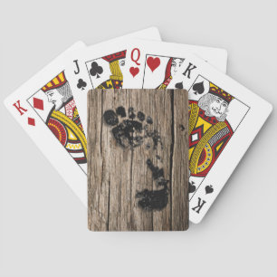 Jeu De Cartes "Bigfoot Impressions" Jouant aux cartes