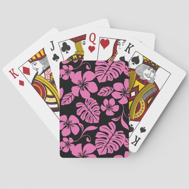 JEU DE CARTES BIKINI ROSE (NOIR/ROSE) (dos)