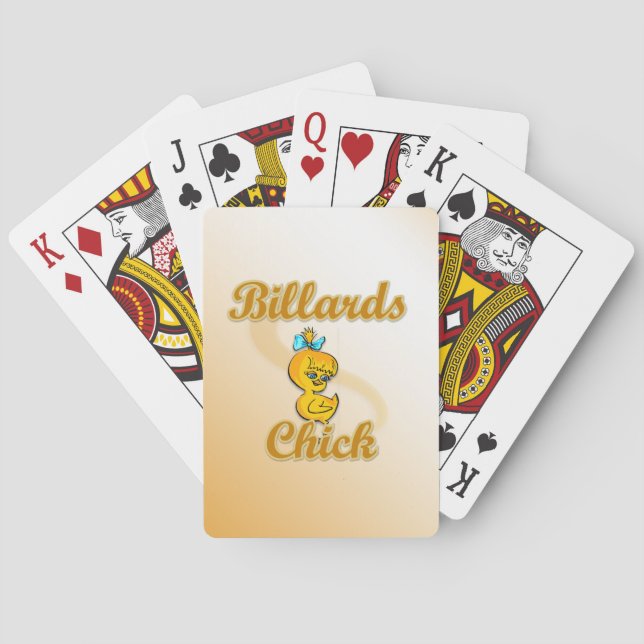 Jeu De Cartes Billiard Chick (dos)