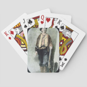 Jeu De Cartes Billy the Kid (coloured engraving)