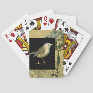 Jeu De Cartes Bird on Black and Vintage