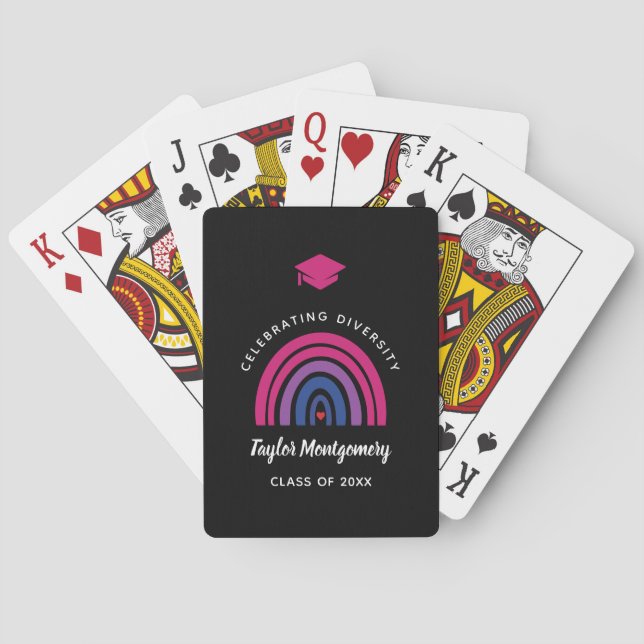 Jeu De Cartes Bisexual Pride Année Collège Lycée Diversité (dos)