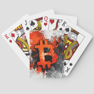 Jeu De Cartes Bitcoin rouge