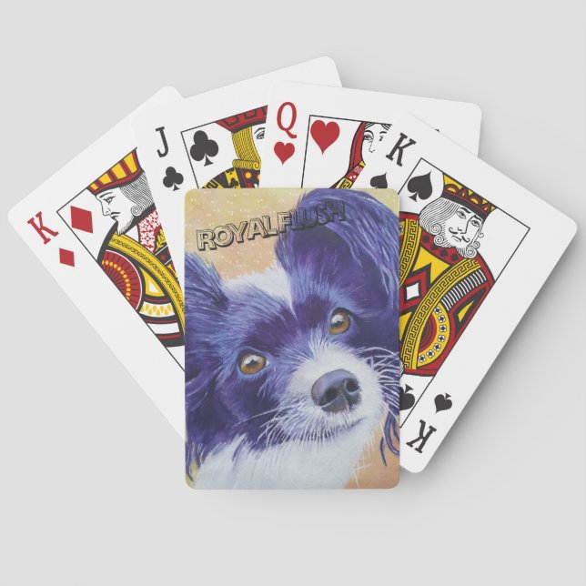 JEU DE CARTES BLACK AND WHITE PAPILLON (dos)