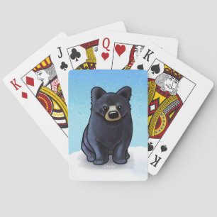 Jeu De Cartes Black Bear Cub Classic Playing Cartes