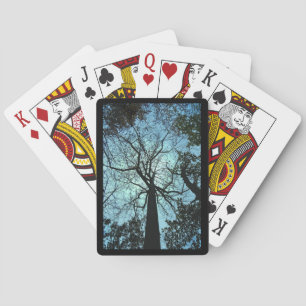 Jeu De Cartes Black Blue Tree Nature Jouer Cartes