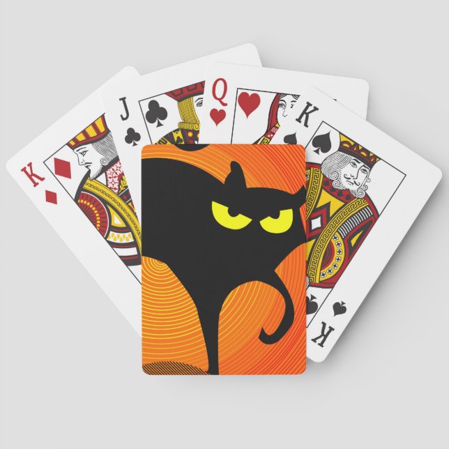 Jeu De Cartes Black Cat Classic Cartes de Jeu (dos)