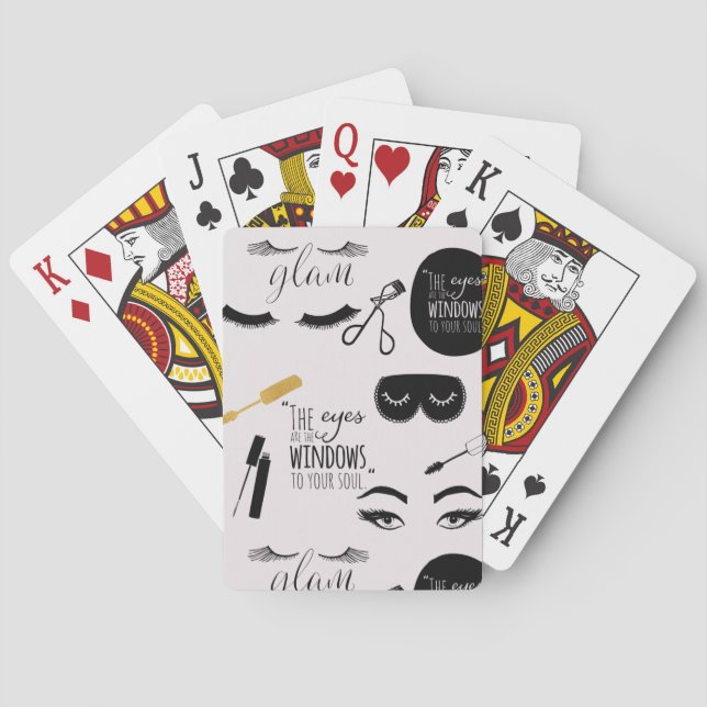 Jeu De Cartes Black Gold Eyelashes Glam Birthday (dos)