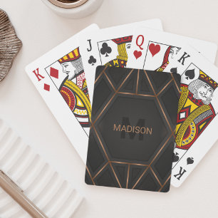 Jeu De Cartes Black Gold Luxury Moderne Minimal Abstrait