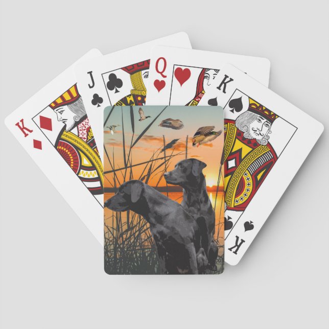 Jeu De Cartes Black Labrador Places, Labrador Retriever (dos)