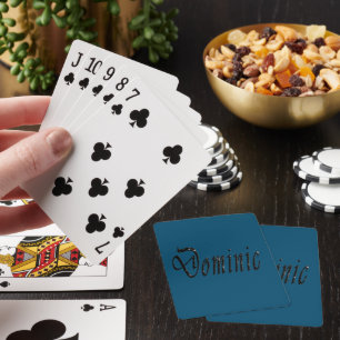 Jeu De Cartes Black Starry Dominic, Nom, Lecture Cartes