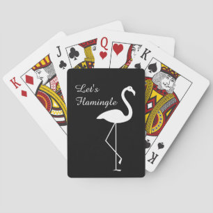 Jeu De Cartes Black & White Flamingle Poker Cartes