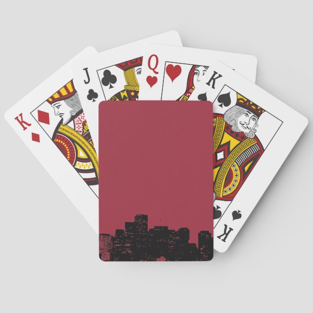 Jeu De Cartes Black White Pop Art New York (dos)