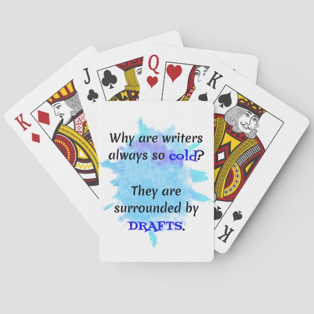 Jeu De Cartes Blague de l'écrivain Enseignant anglais Don Funny (dos)