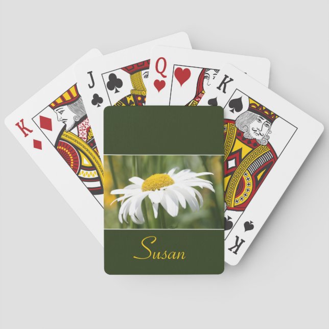 Jeu De Cartes Blanc et vert (dos)