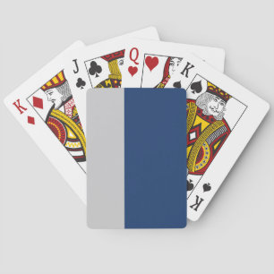Jeu De Cartes Bleu et gris rayé