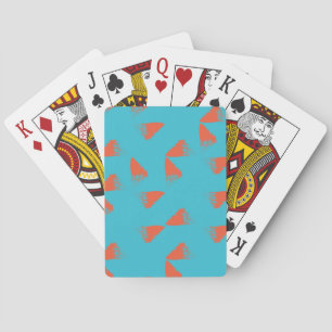 Jeu De Cartes Bleu, orange, dynamique, motif géométrique tendanc