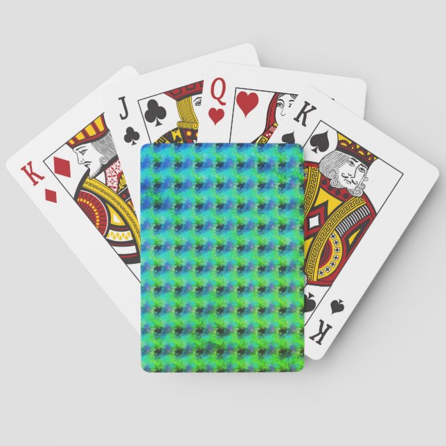 Jeu De Cartes bleu tourbillonnant (dos)