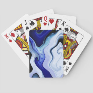 Jeu De Cartes Bleu Vagues Jouer des cartes