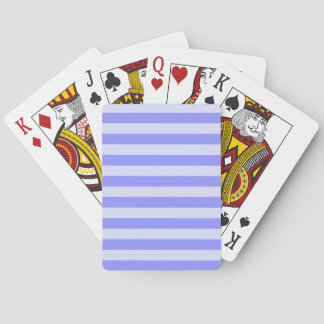 Jeu De Cartes Bleuet nautique et rayures bleues en pastel