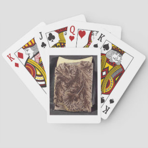 Jeu De Cartes Bloc d'impression Tulip, 1875 (bois sculpté)