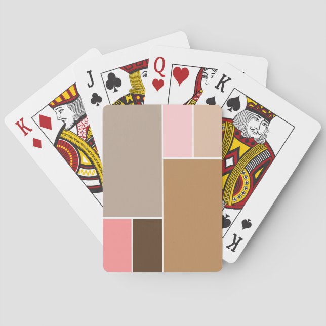 Jeu De Cartes Blocs de couleurs de coquillage (dos)