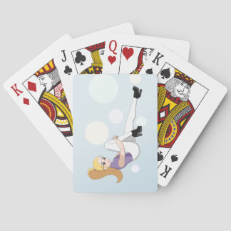 Jeu De Cartes Blonde Anime Girl