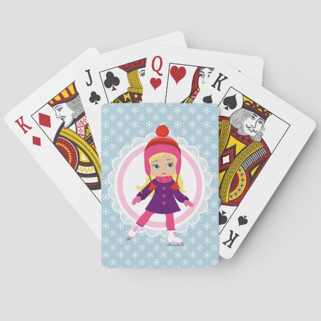 Jeu De Cartes Blonde Ice Skater (dos)
