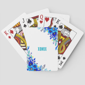 Jeu De Cartes Blue Flowers XONOX Original