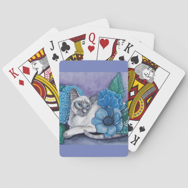 Jeu De Cartes Blue Point Siamese chat (dos)