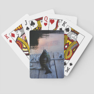 Jeu De Cartes Bluegill au coucher du soleil Lac Arrowhead