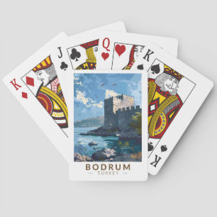 Jeu De Cartes Bodrum Castle Turkey Travel Art Vintage