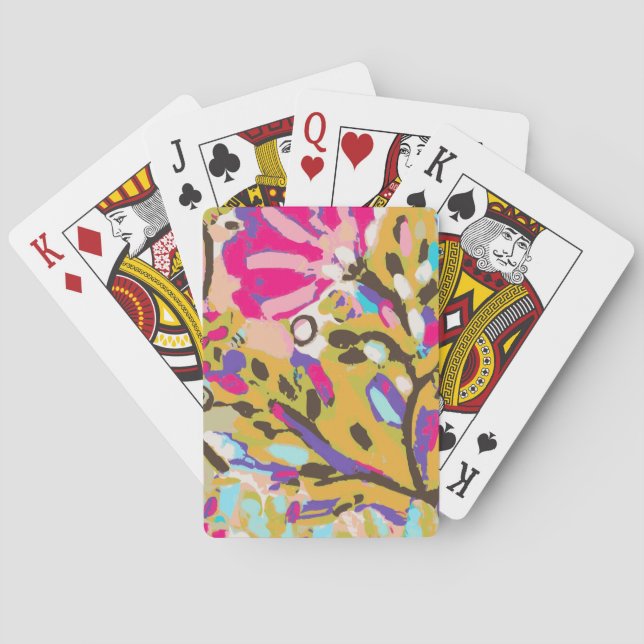 Jeu De Cartes Boho rose I floral (dos)