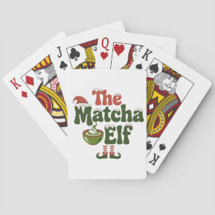 Jeu De Cartes Boisson de Noël magique de l'Elfe de Matcha