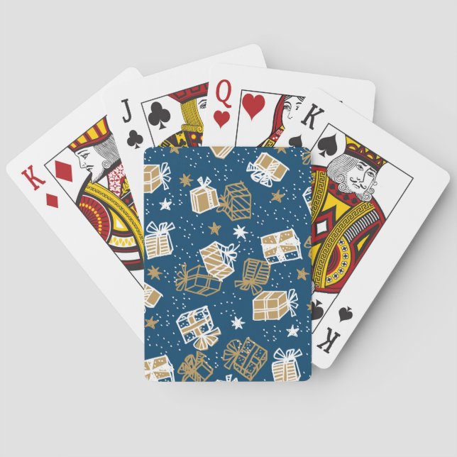 Jeu De Cartes Boîtes cadeaux de vacances d'hiver Motif (dos)